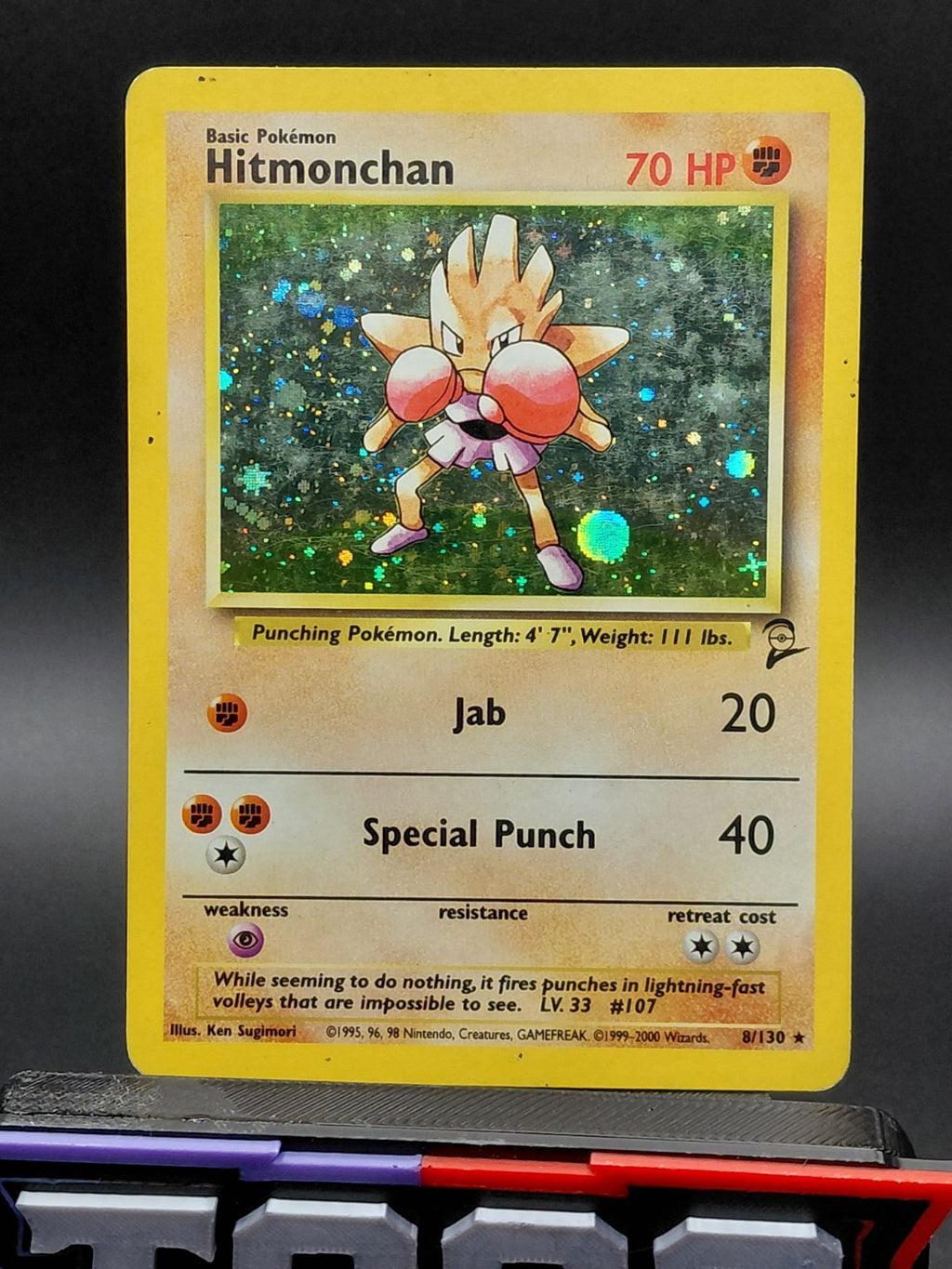 Hitmonchan 008/130 Base Set 2 Holo