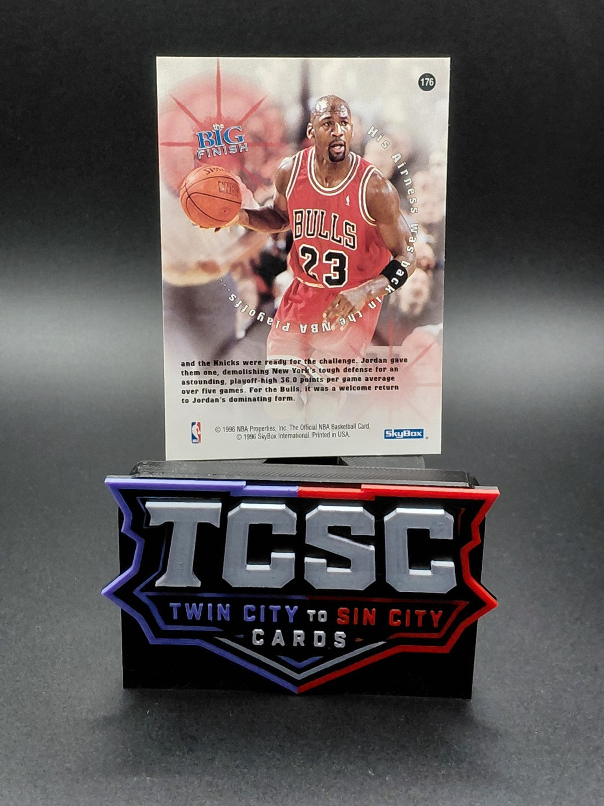 1996-97 NBA Hoops - The Big Finish Michael Jordan #176