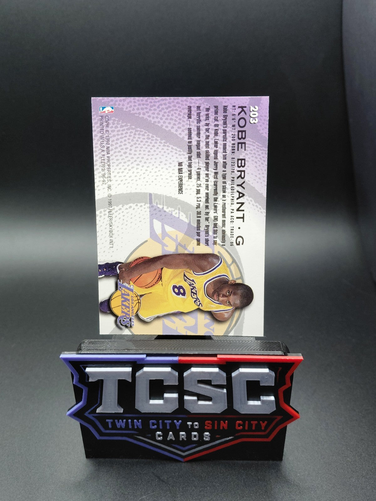 1996-97 Fleer Sprite - Kobe Bryant #17 (RC)