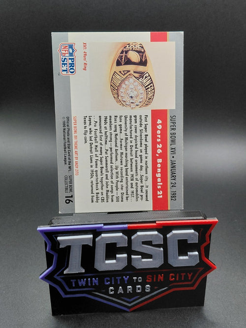 1990 Pro Set - Super Bowl Theme Art Super Bowl XVI #16