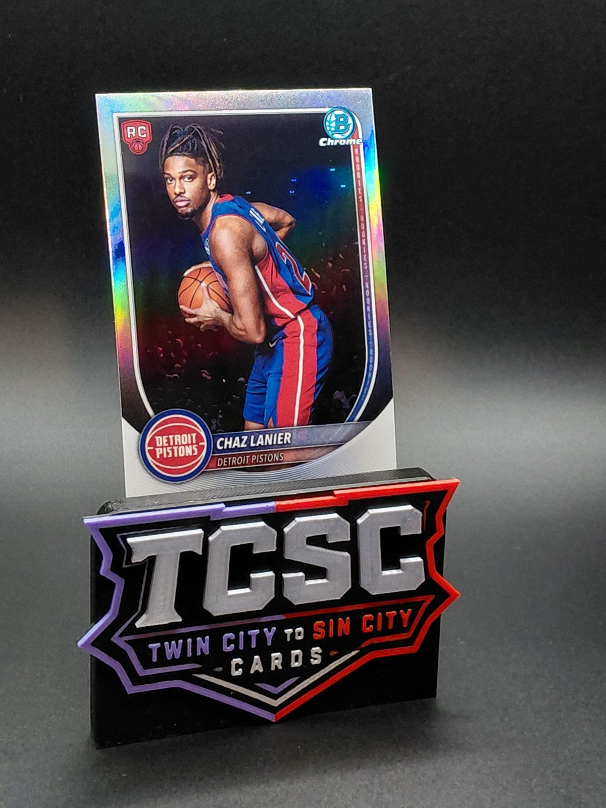 2025-26 Bowman - Chrome Rookie Red Rc Logo Variation Chaz Lanier #BRR-38 (RC)