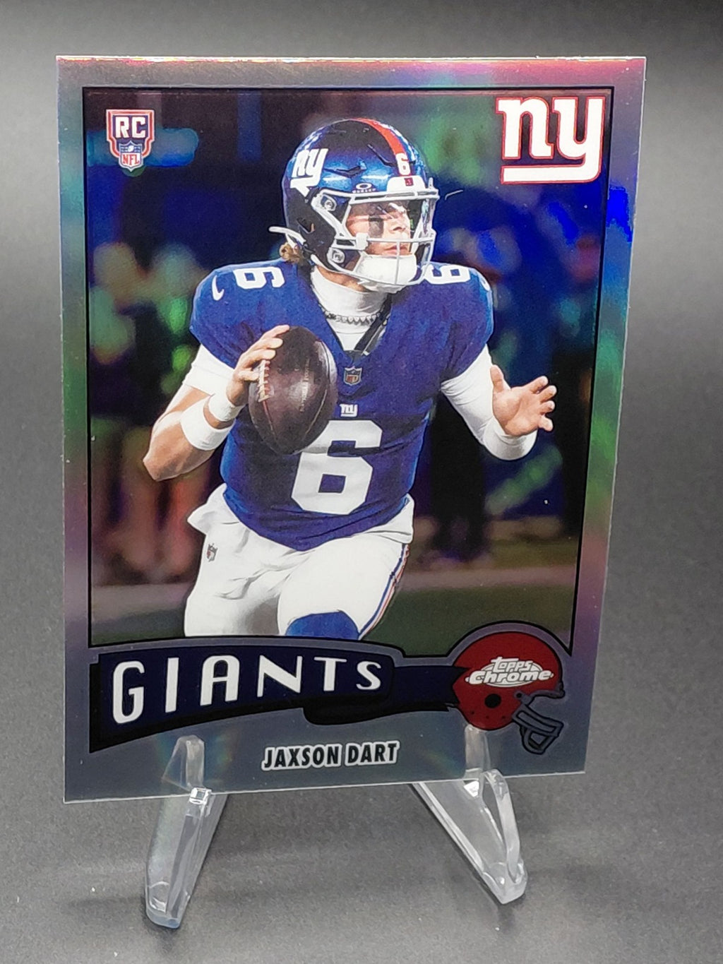 2025 Topps Chrome Jaxson Dart RC Refractor 1975-25 NY Giants QB