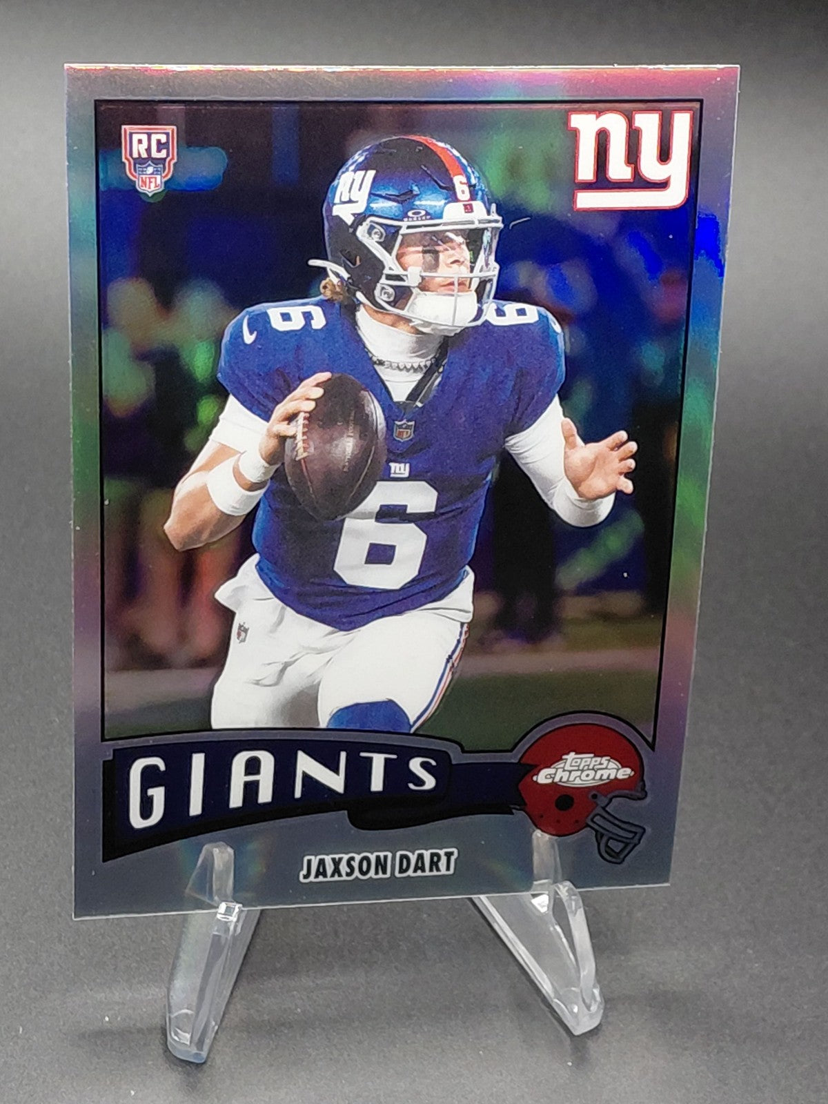 2025 Topps Chrome Jaxson Dart RC Refractor 1975-25 NY Giants QB