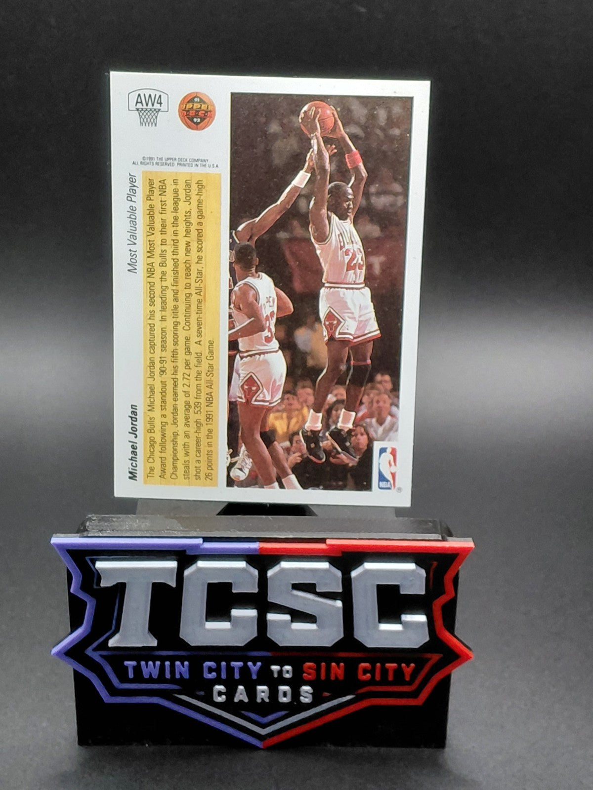 1991-92 Upper Deck International - Award Winner Holograms Michael Jordan MVP