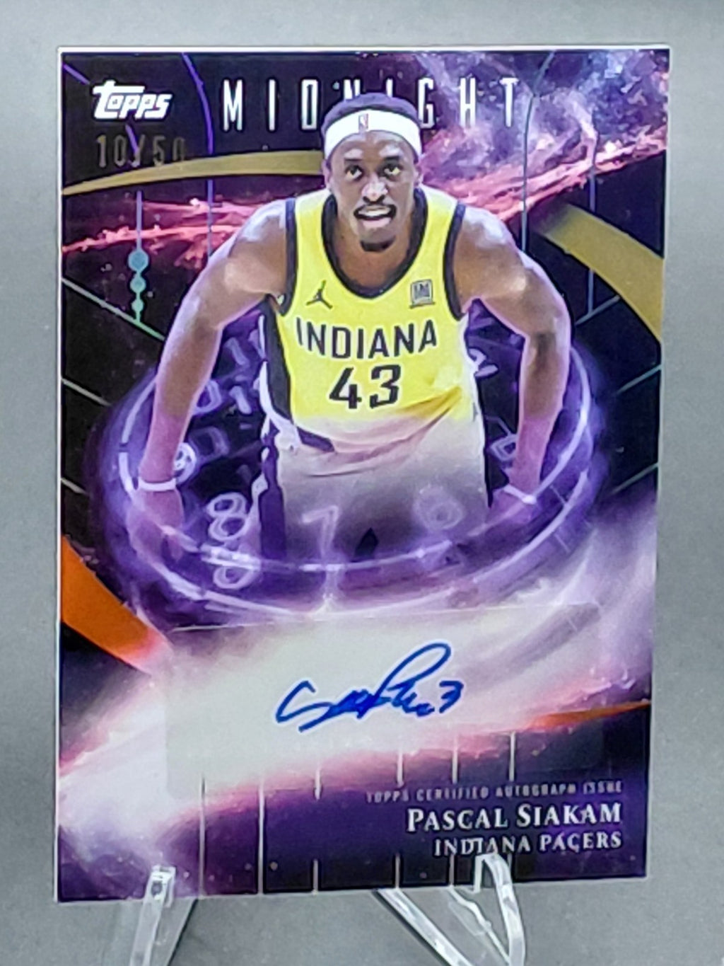 2025-26 Topps Midnight - Stroke of Midnight Autographs Pascal Siakam #SM-PS...