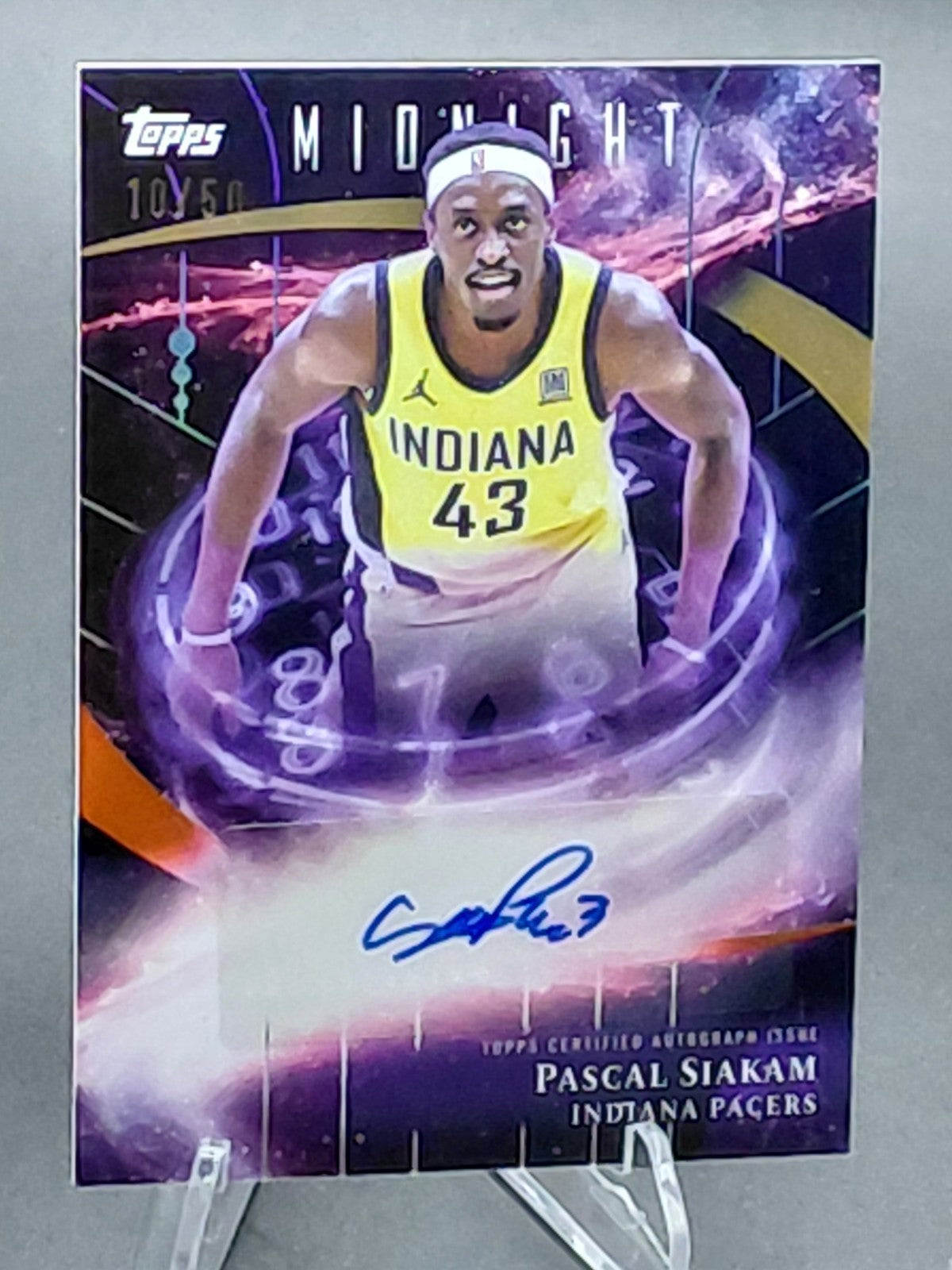 2025-26 Topps Midnight - Stroke of Midnight Autographs Pascal Siakam #SM-PS...