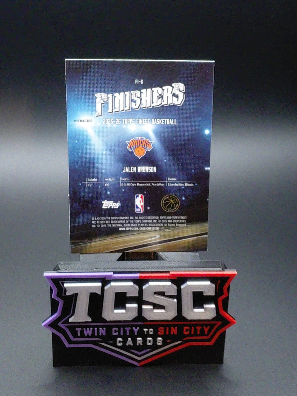 2025-26 Topps Finest - Finishers Jalen Brunson #FI-6