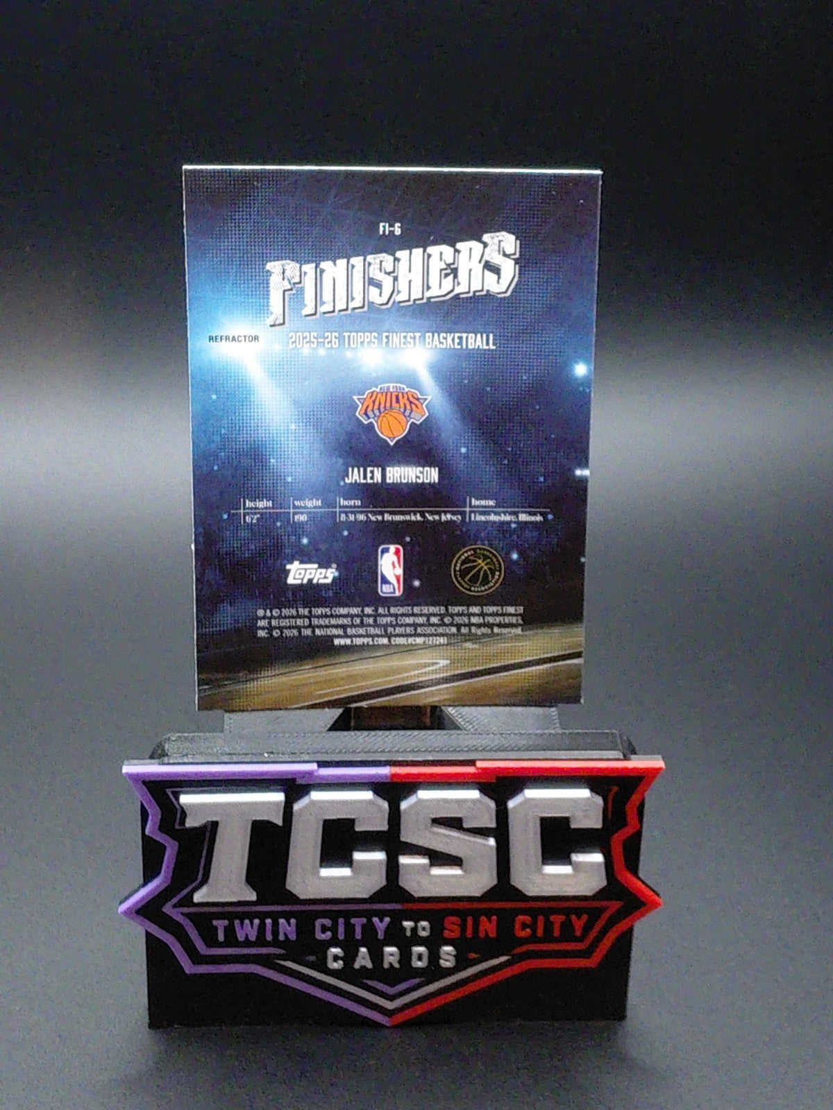 2025-26 Topps Finest - Finishers Jalen Brunson #FI-6