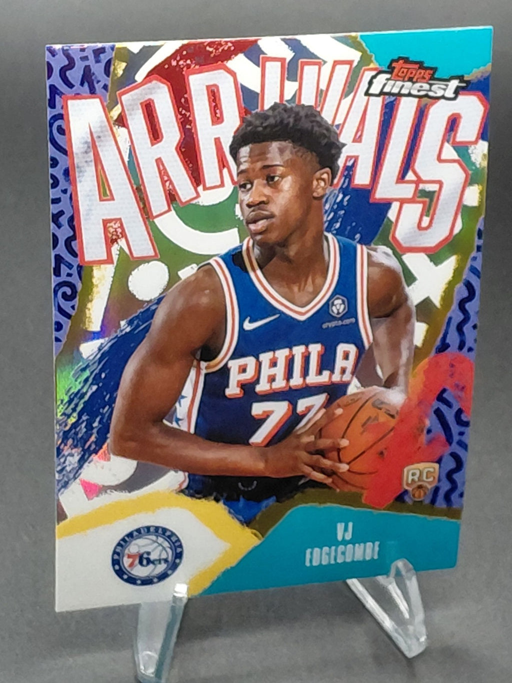 2025-26 Topps Finest Arrivals VJ Edgecombe Refractor RC #A-3 76ers