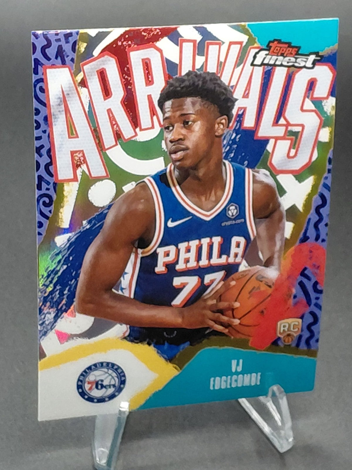 2025-26 Topps Finest Arrivals VJ Edgecombe Refractor RC #A-3 76ers