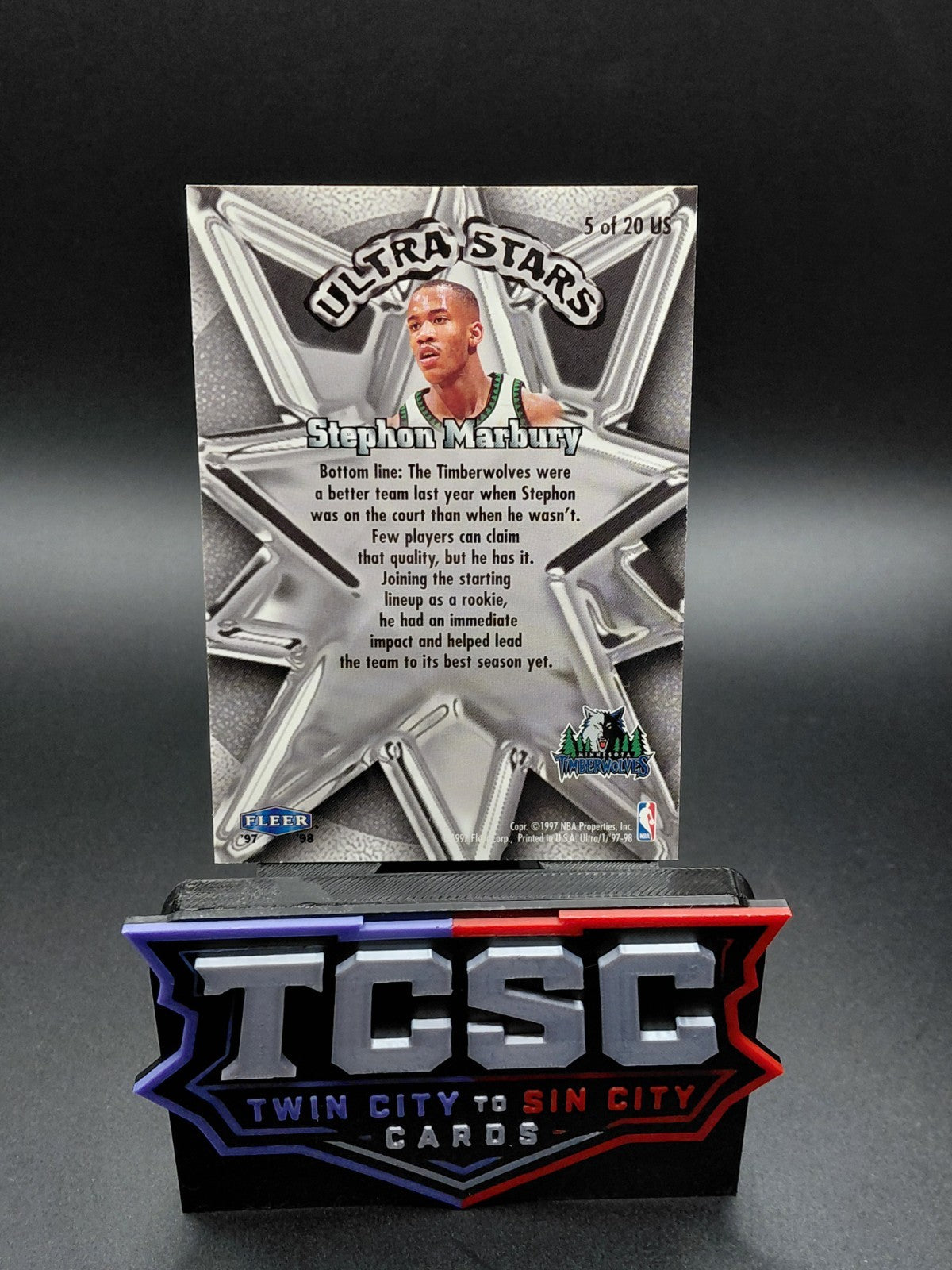 1997-98 Fleer Ultra - Ultra Stars Stephon Marbury #5 US