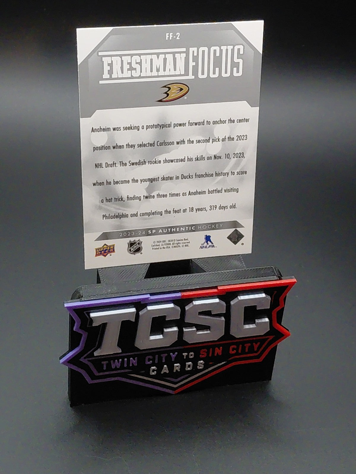2023-24 Sp Authentic - Freshman Focus Leo Carlsson #FF-2 (RC)