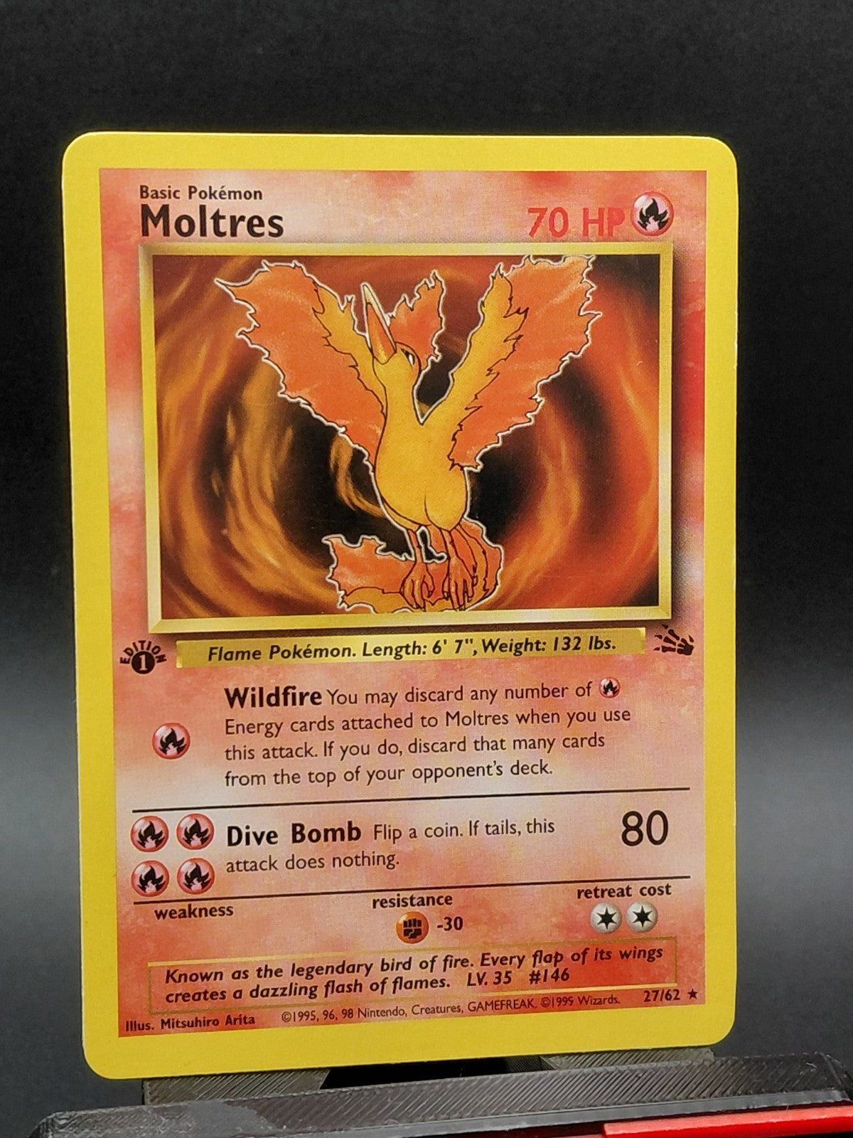 Moltres 27/62 Fossil Regular