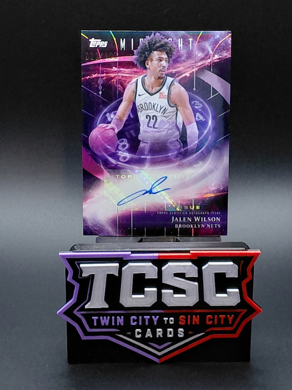 2025-26 Topps Midnight - Stroke of Midnight Autographs Jalen Wilson #SM-JW...