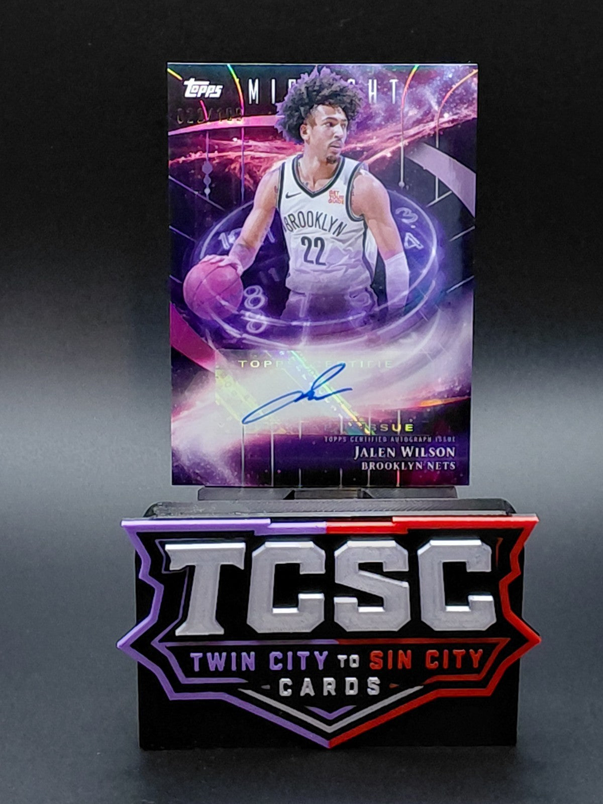 2025-26 Topps Midnight - Stroke of Midnight Autographs Jalen Wilson #SM-JW...