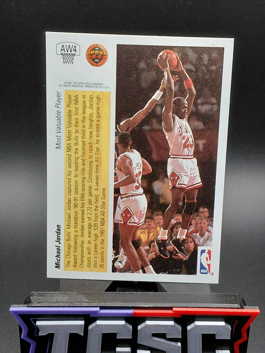 1991-92 Upper Deck International - Award Winner Holograms Michael Jordan MVP