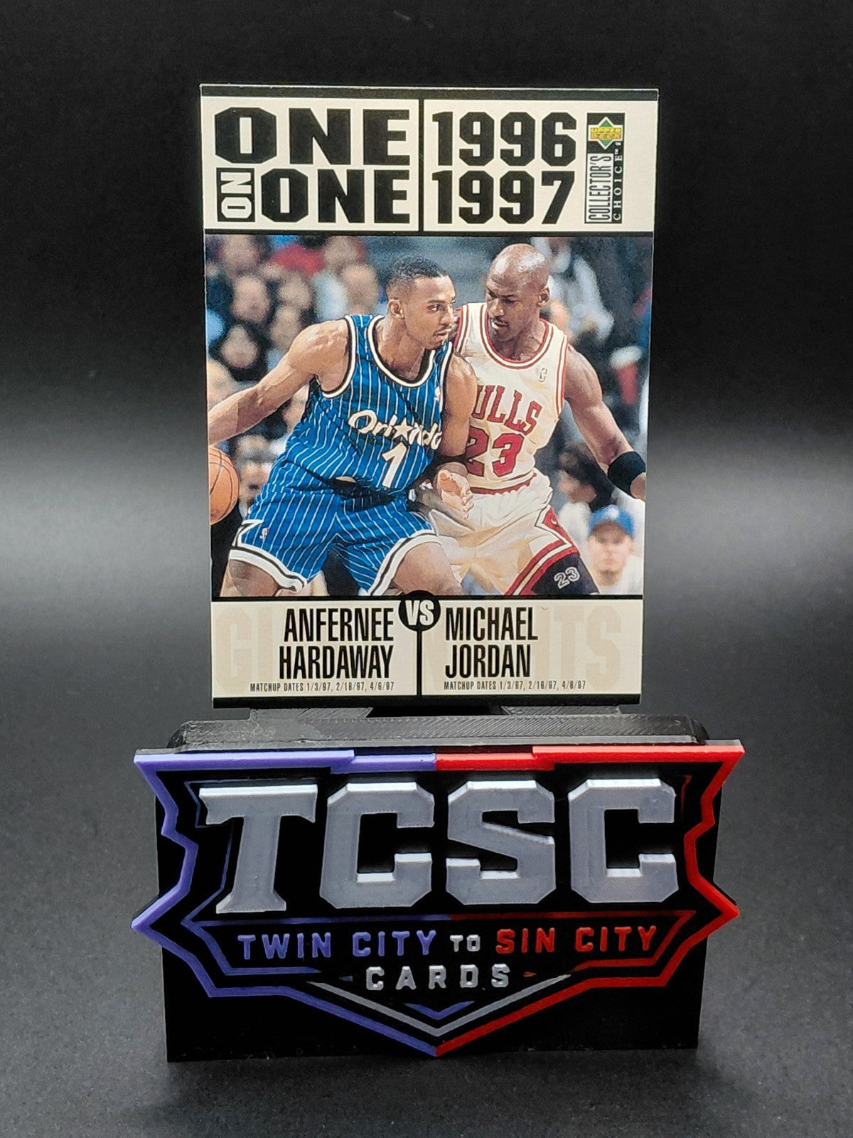 1996-97 Upper Deck Collector's Choice - One on One Michael Jordan, Anfernee...