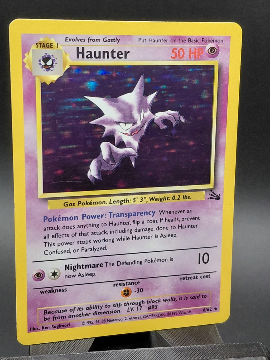 Haunter 6/62 Fossil Holo