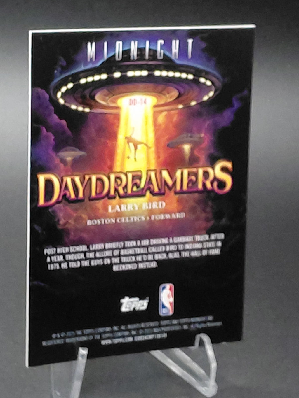 2025 Topps Midnight Larry Bird Daydreamers Black White 20/20 Celtics SSP