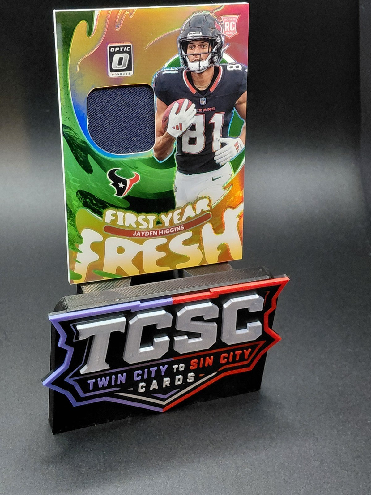 2025 Panini Donruss Optic - First Year Fresh Jayden Higgins #FYFBH-JHS Neon...