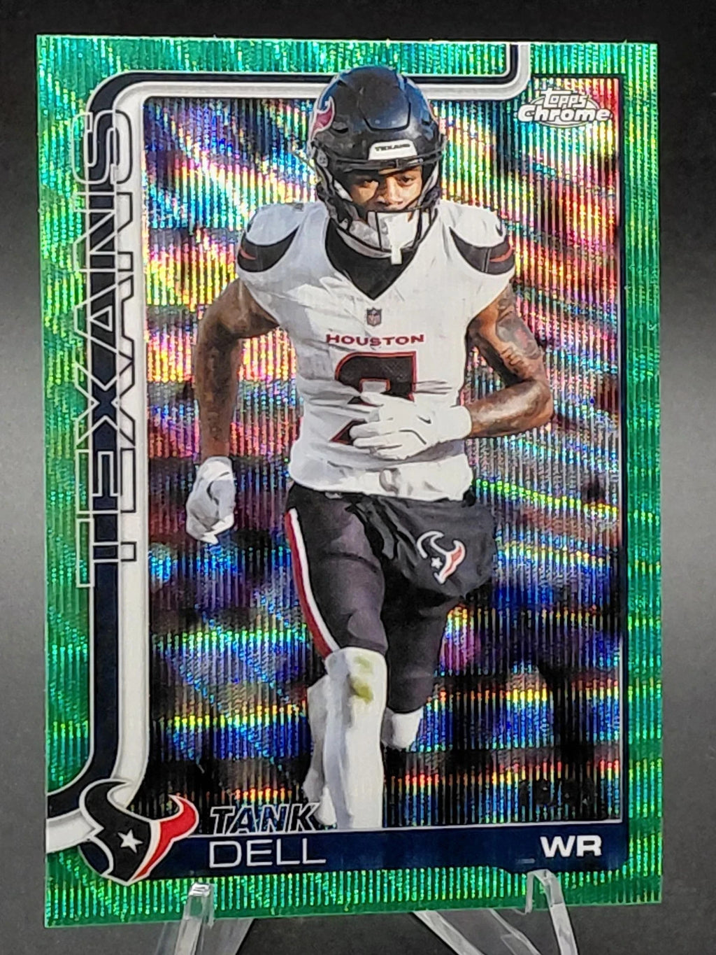 2025 Topps Chrome - Tank Dell #123 Green Lava Refractor /99