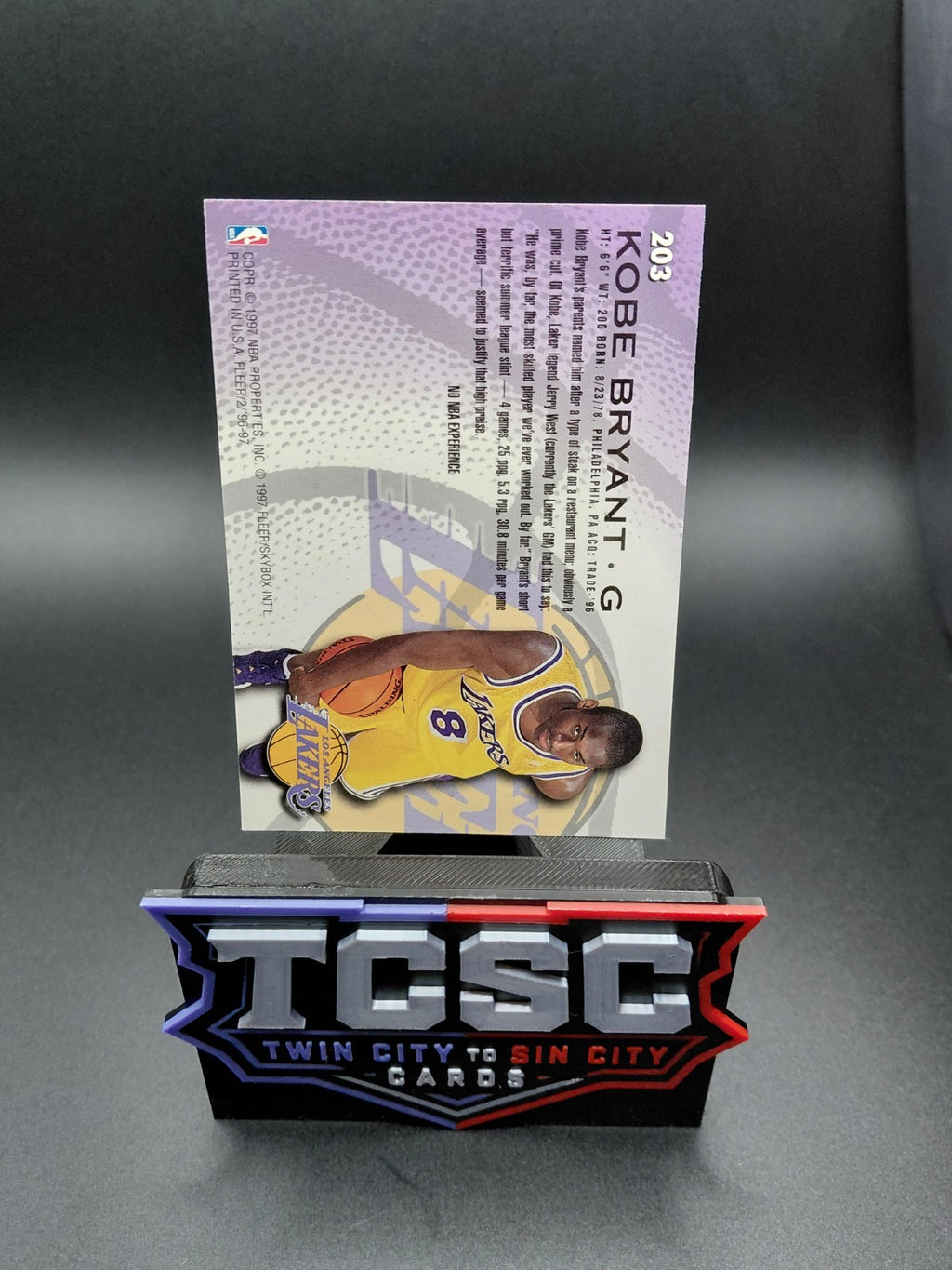 1996-97 Fleer Sprite - Kobe Bryant #17 (RC)
