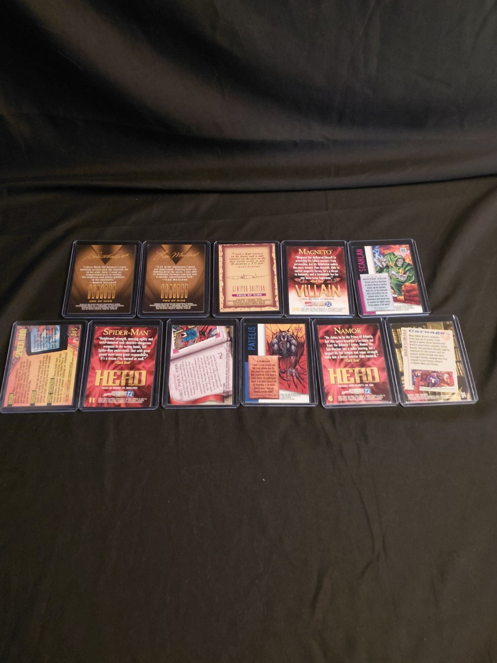 1995 Fleer Ultra Spider-Man Marvel Card Lot (11) Carnage Venom Spider-Man