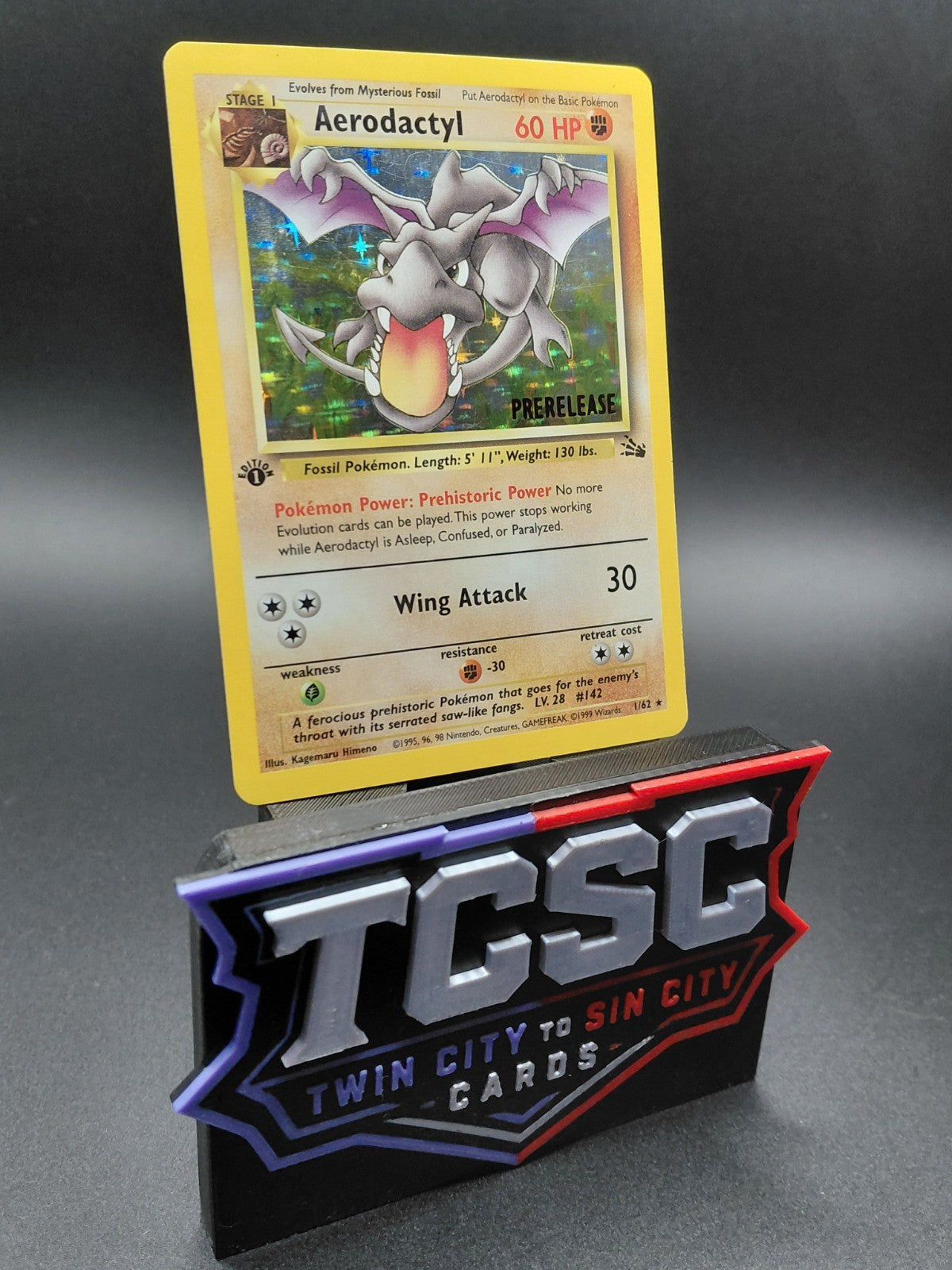 Aerodactyl (Prerelease) 01/62 Wotc Promo Holo