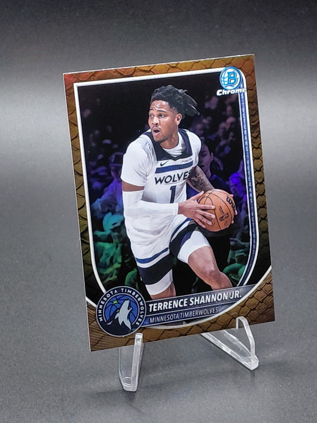2025-26 Bowman - Chrome Terrence Shannon Jr. #BCV-105 Reptilian Refractor