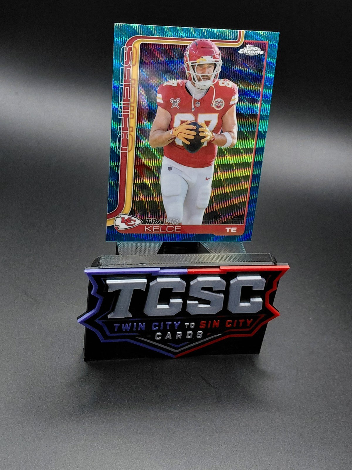 2025 Topps Chrome - Travis Kelce #150 Aqua Refractor /199