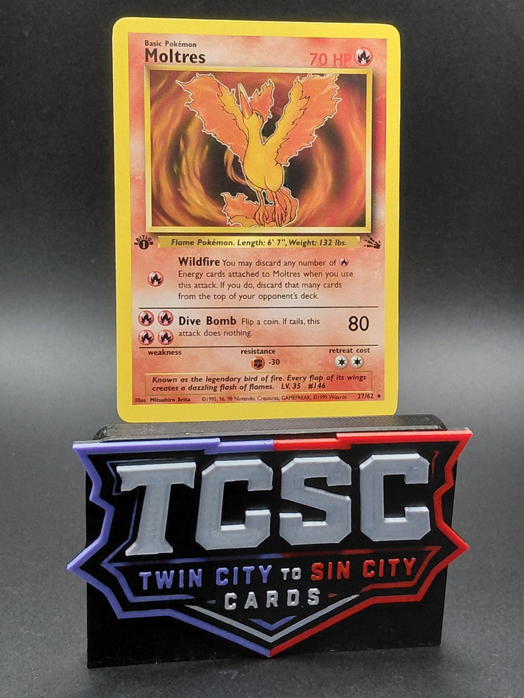 Moltres 27/62 Fossil Regular