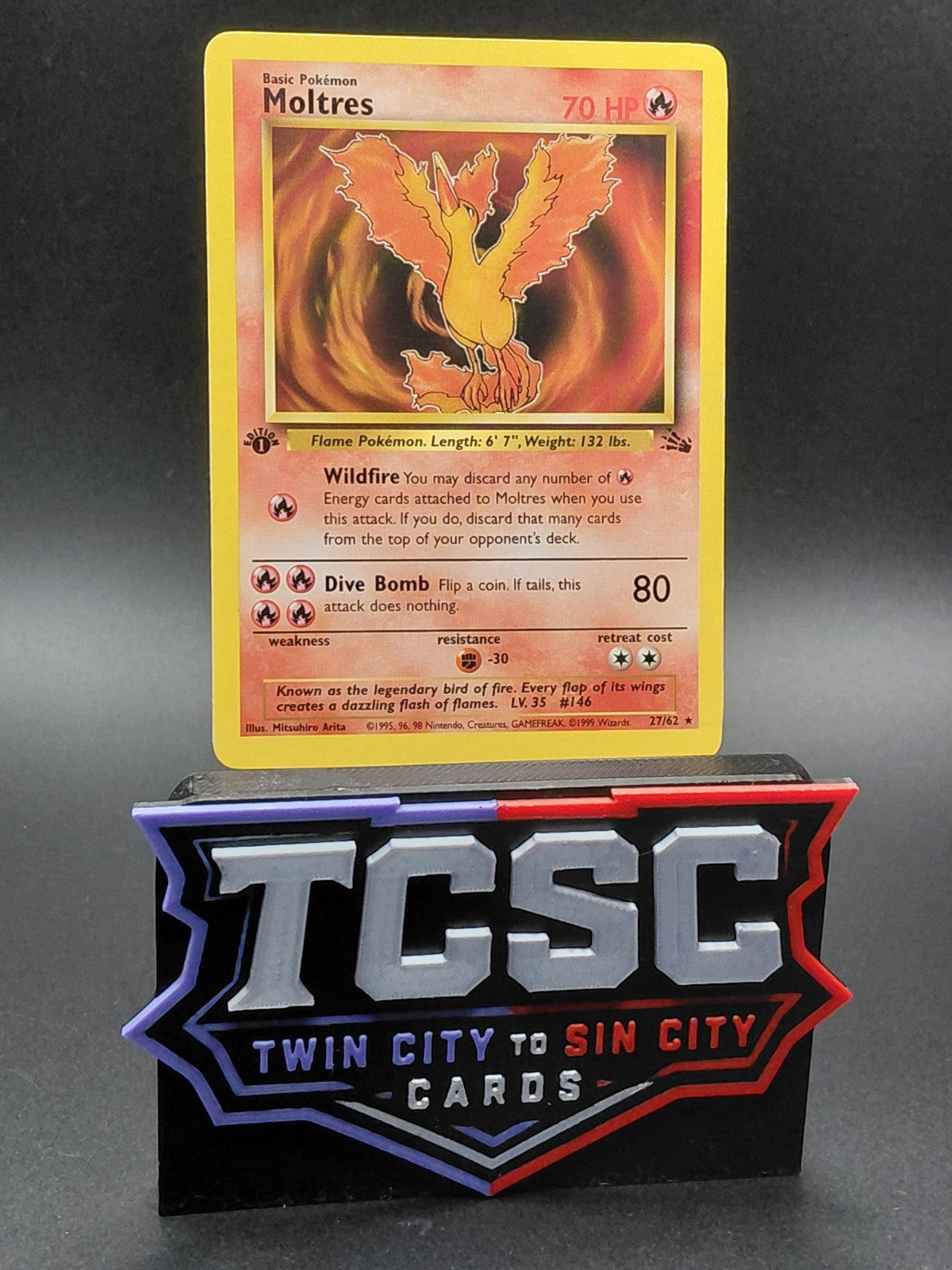 Moltres 27/62 Fossil Regular