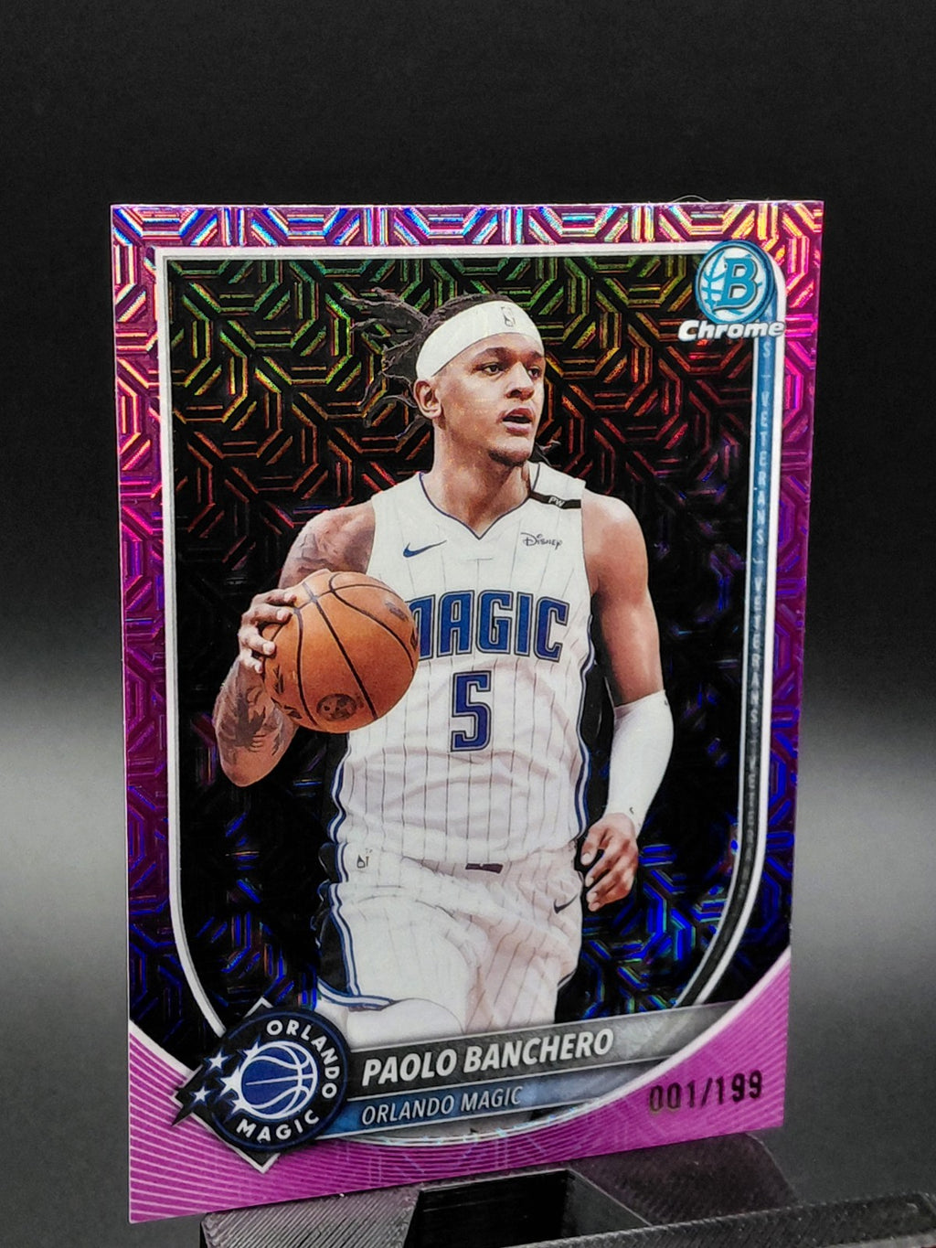 2025-26 Bowman - Chrome Paolo Banchero #BCV-94 Pink Mojo Refractor /199