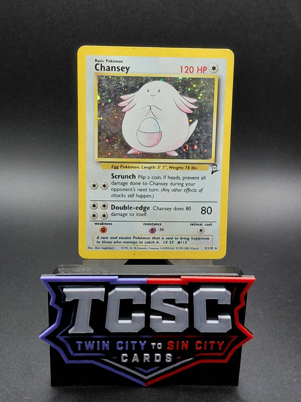 Chansey 003/130 Base Set 2 Holo