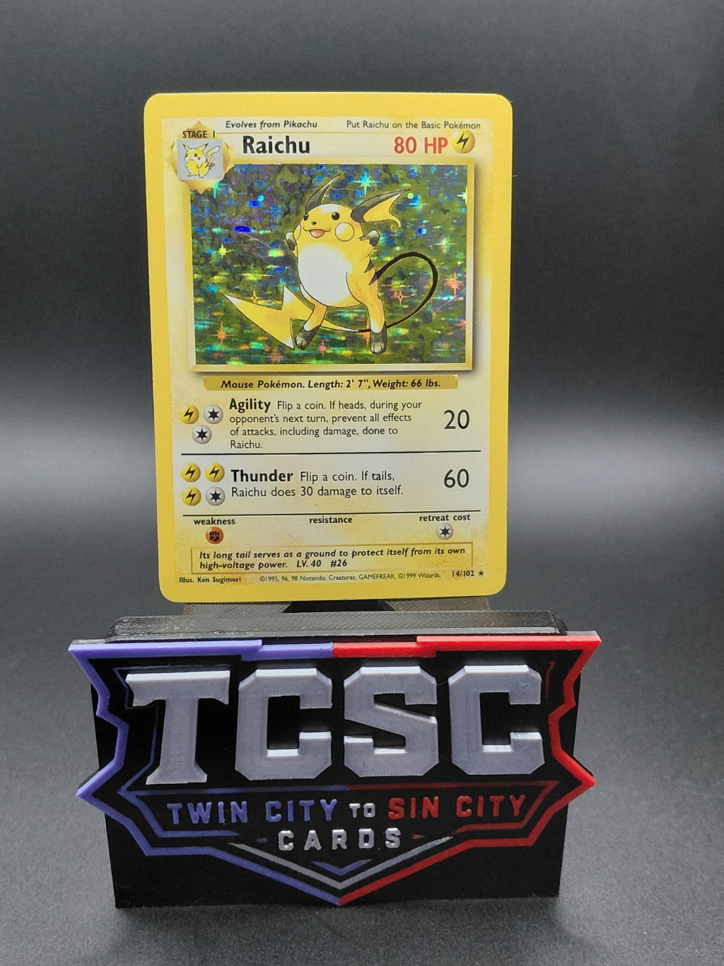 Raichu 014/102 Base Set Holo