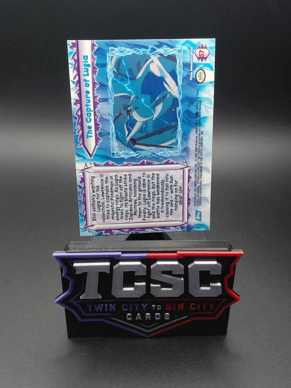 #57 The Capture Of Lugia The Movie 2000 Topps Pokémon Card