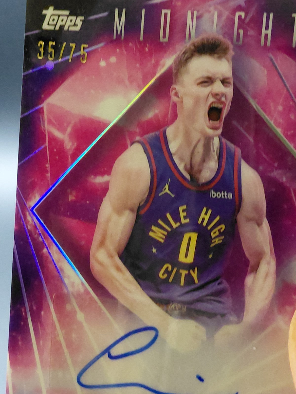 2025-26 Topps Midnight - Dark Matter Autographs Christian Braun #DMA-CB Dusk /75