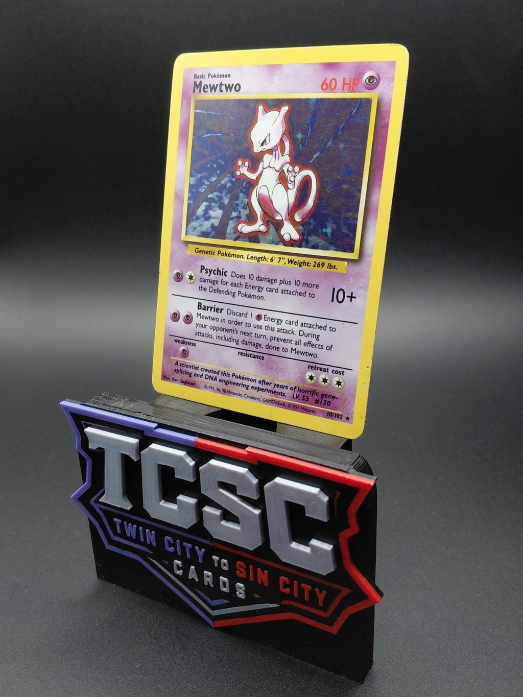 Pokémon TCG Mewtwo Base Set 10/102 Holo 1999-2000 Wizards Base Set