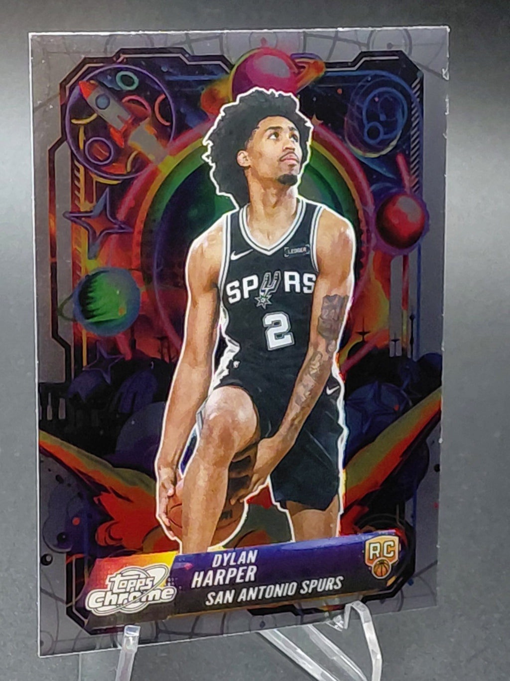 DYLAN HARPER 2025-26 Topps Chrome Cosmic Propulsion RC Spurs #PRP-17