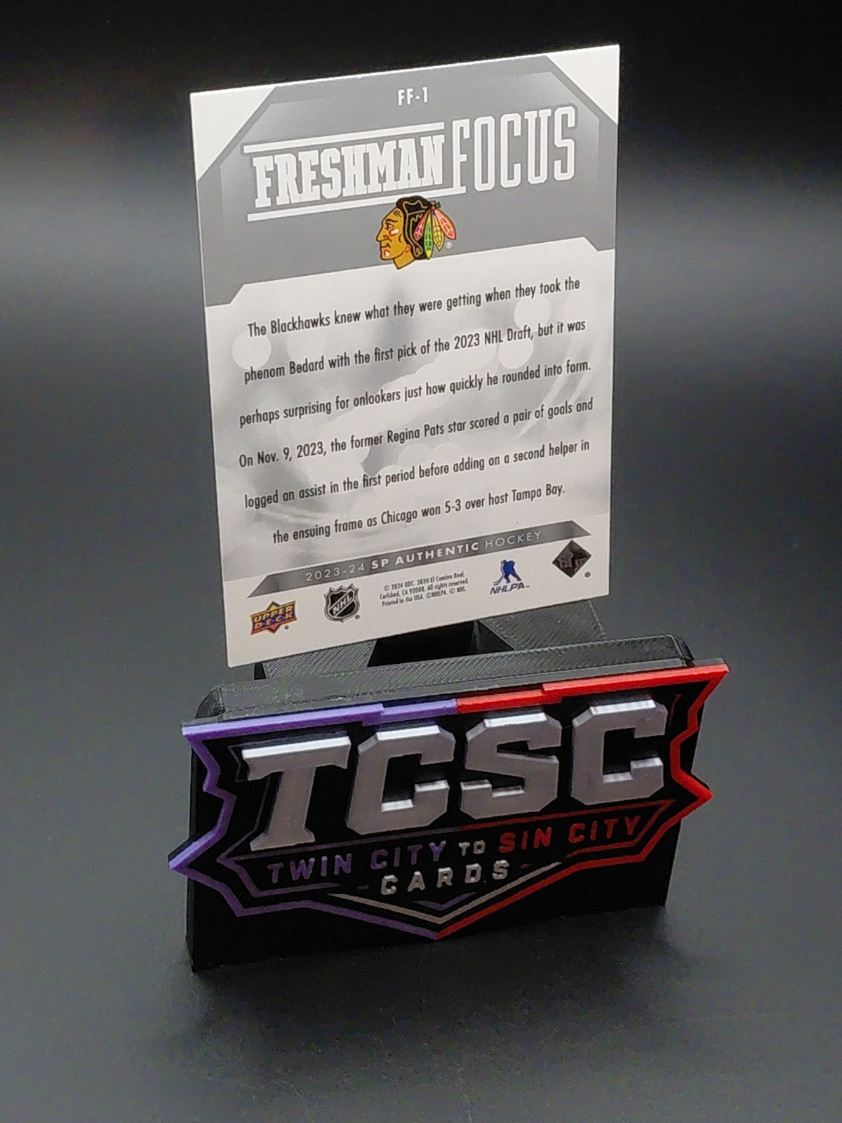 2023-24 Sp Authentic - Freshman Focus Connor Bedard #FF-1 (RC)