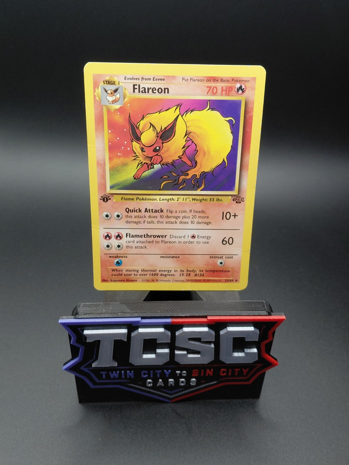 Flareon 19/64 1st Edition Jungle