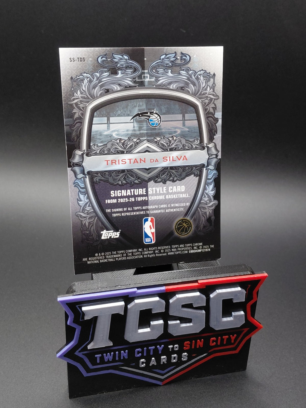 2025-26 Topps Chrome - Signature Style Tristan da Silva #SS-TDS 150/150 BOOKEND!