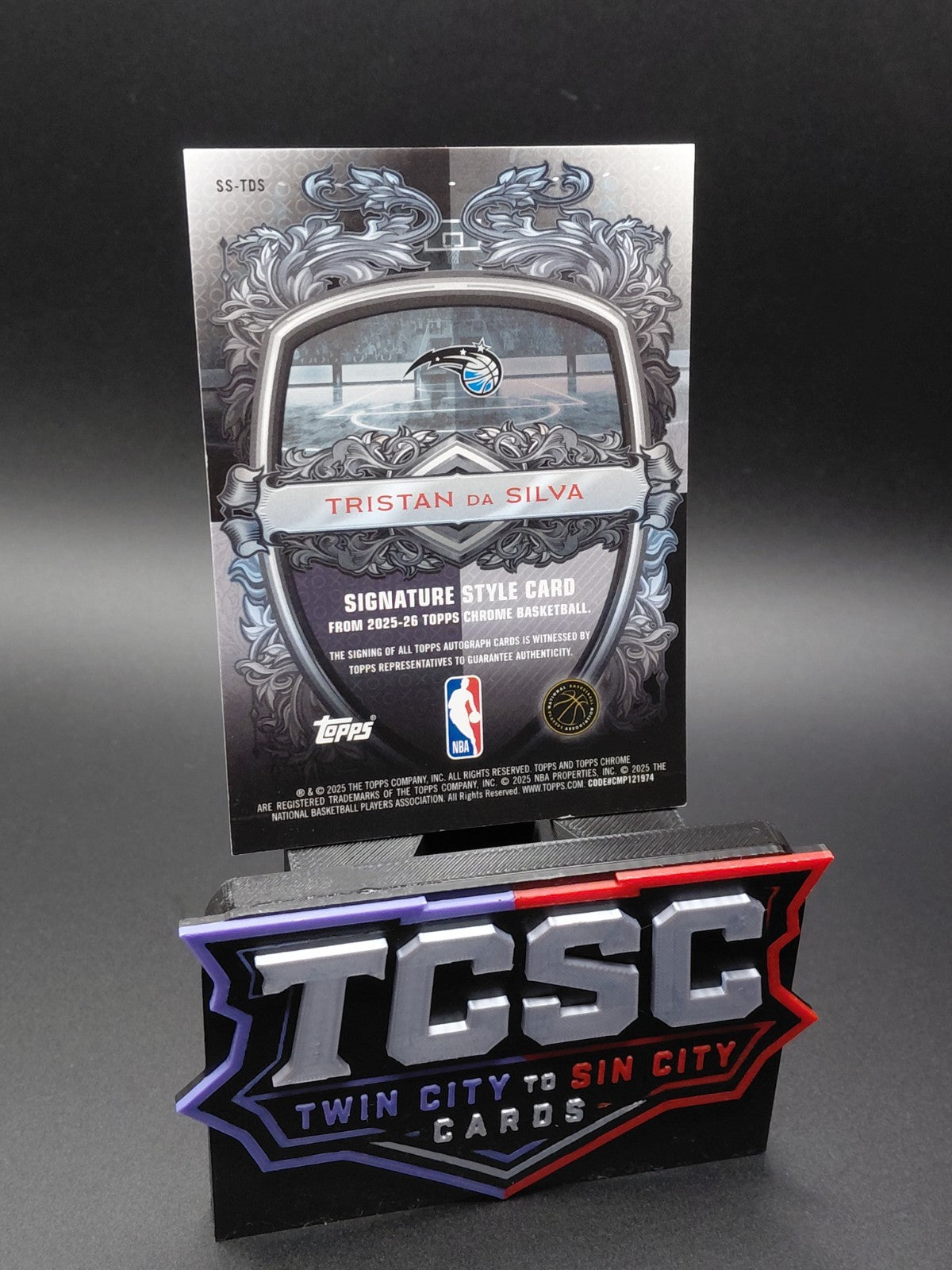 2025-26 Topps Chrome - Signature Style Tristan da Silva #SS-TDS 150/150 BOOKEND!