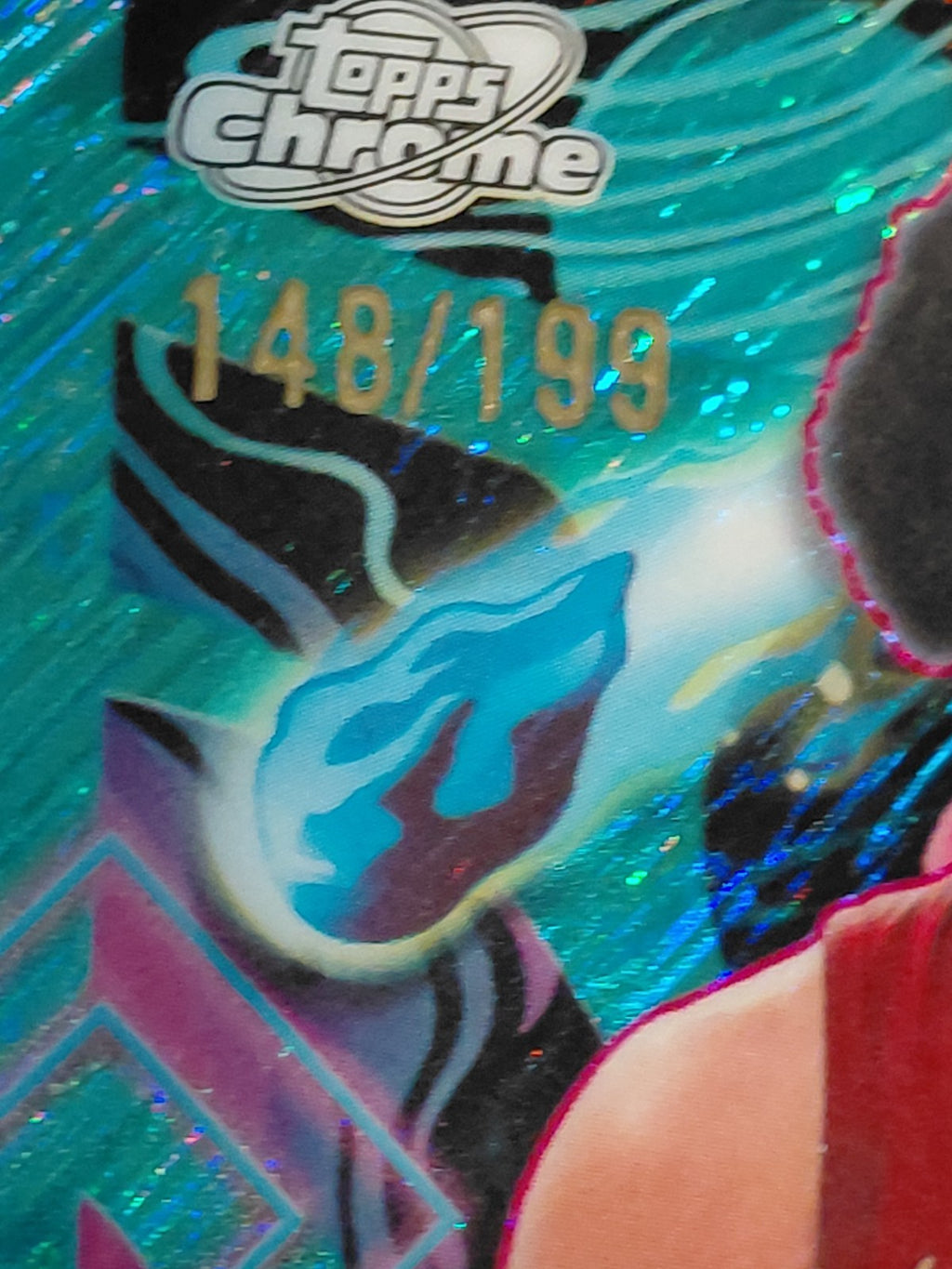 2025-26 Topps Cosmic Chrome Basketball Jarrett Allen Aqua 148/199 Refractor Cavs