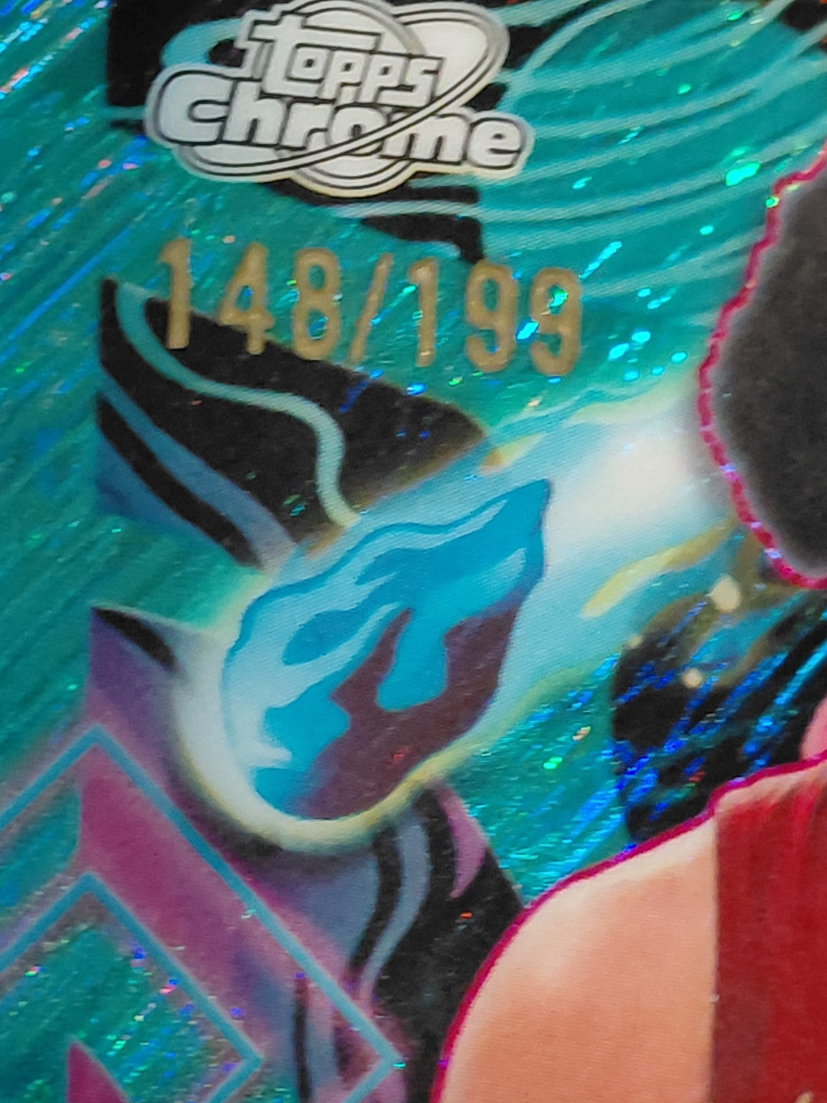 2025-26 Topps Cosmic Chrome Basketball Jarrett Allen Aqua 148/199 Refractor Cavs